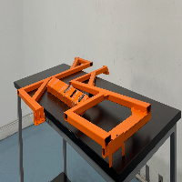 Orange Metal Framing image 2